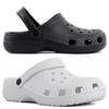 SyfIyno Summer Solid Color Outdoor Classic Garden Shoes UNISEX Couple Slippers Beach Shoes Sandals Plus Size 36-46