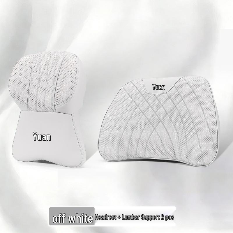 Compatible BYD Yuan PLUS/Pro/UP Car Headrest & Lumbar Support Set - Four Seasons Comfort Edition