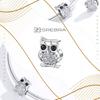 Owl Charm Pendant 925 Owl Bird Bead Charms Zirconia