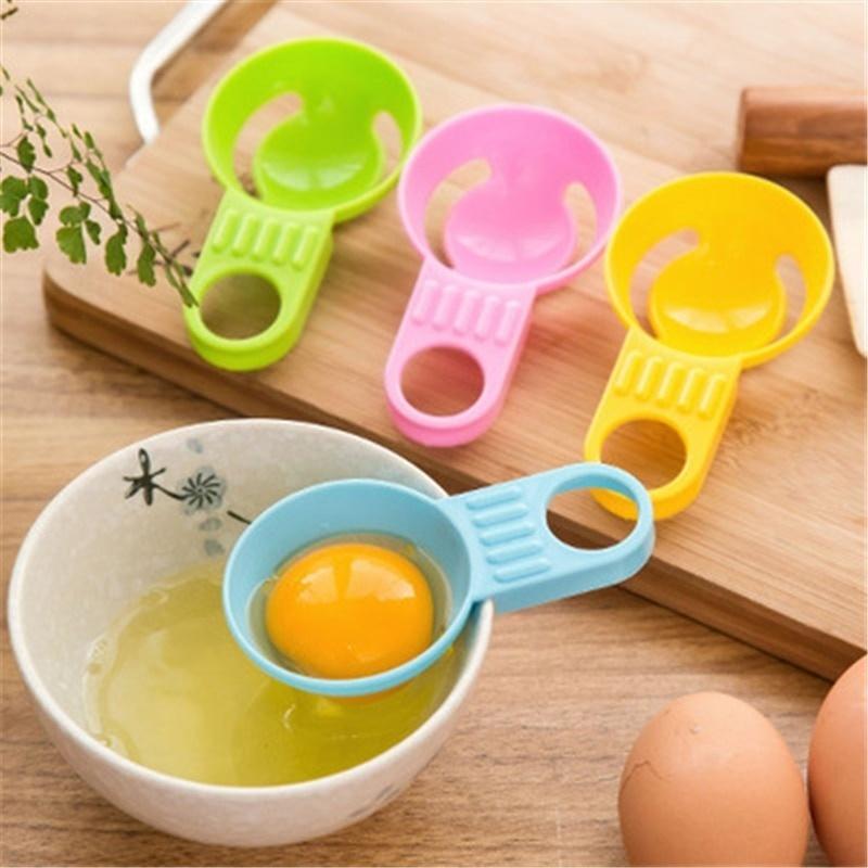 Creative Short Handle Egg White Separator Egg Processing  Distributor Kitchen Baking Tool (Random Color)