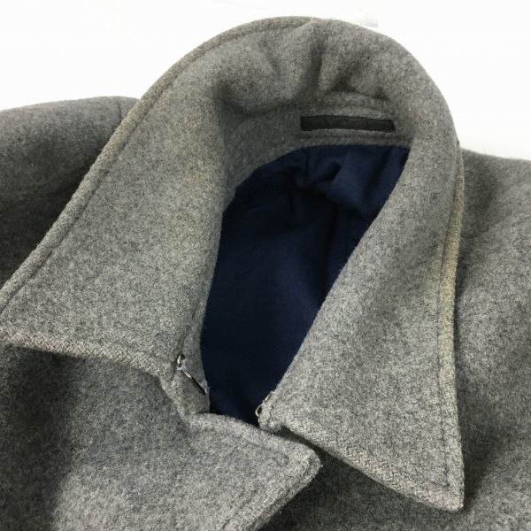 Giacometti Wool Pea Coat Gray Size 2 Made in Japan(USED)