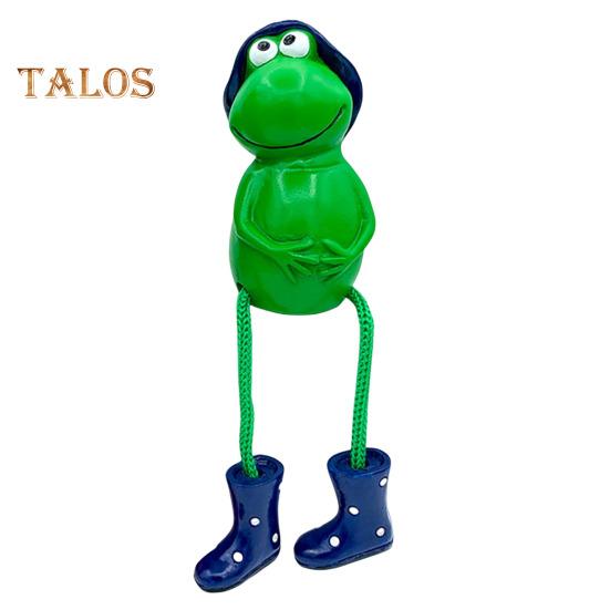 

Лягушка смоляное украшение длинноногая лягушка настольное украшение сидящая лягушка фигурка для сада внутренний стол каминный декор синий