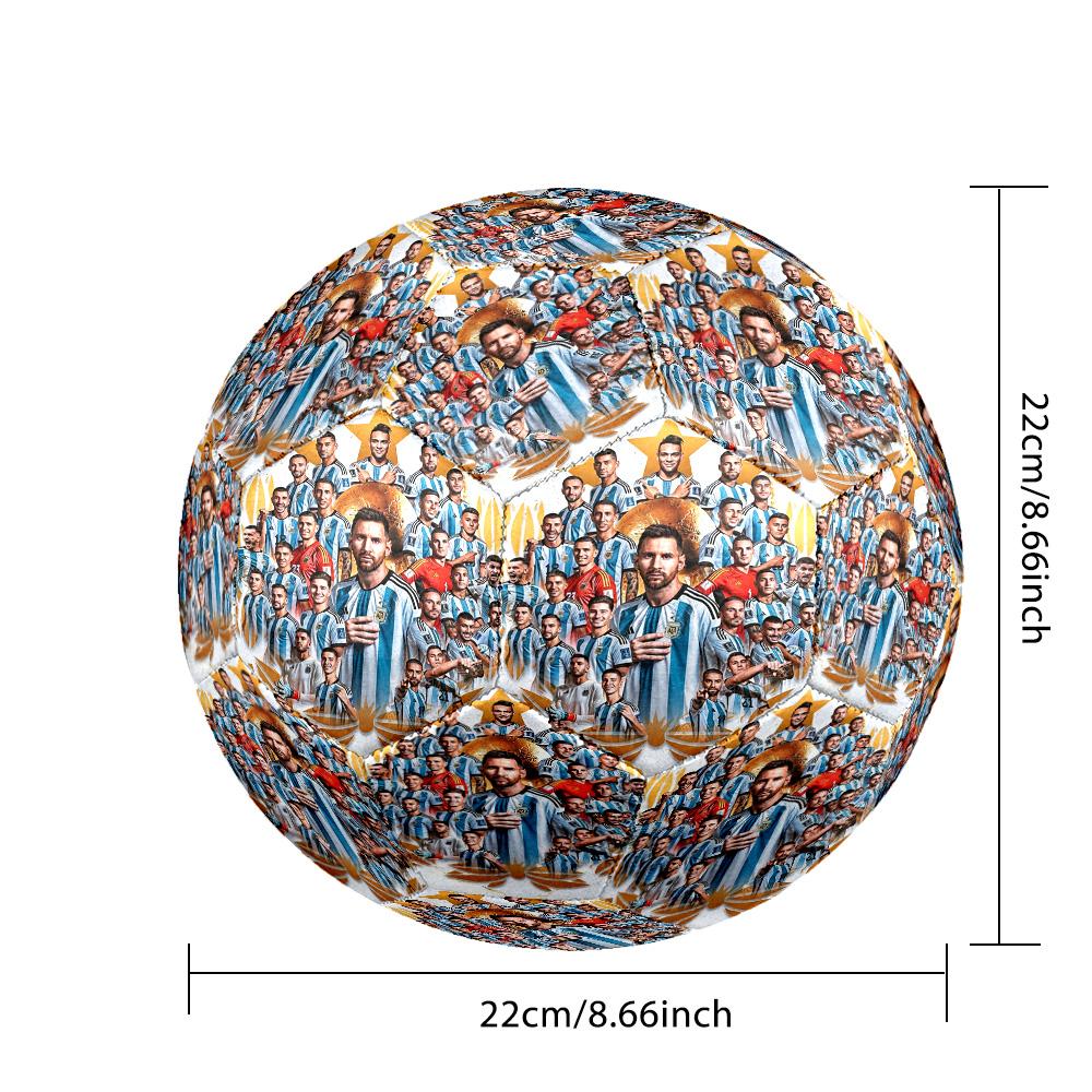 Messi 10 Number World Cup Champion Soccer Ball Size 5 Football Machinestitched Indooroutdoor Training And Matches Perfect Gift For Sports Enthusiasts