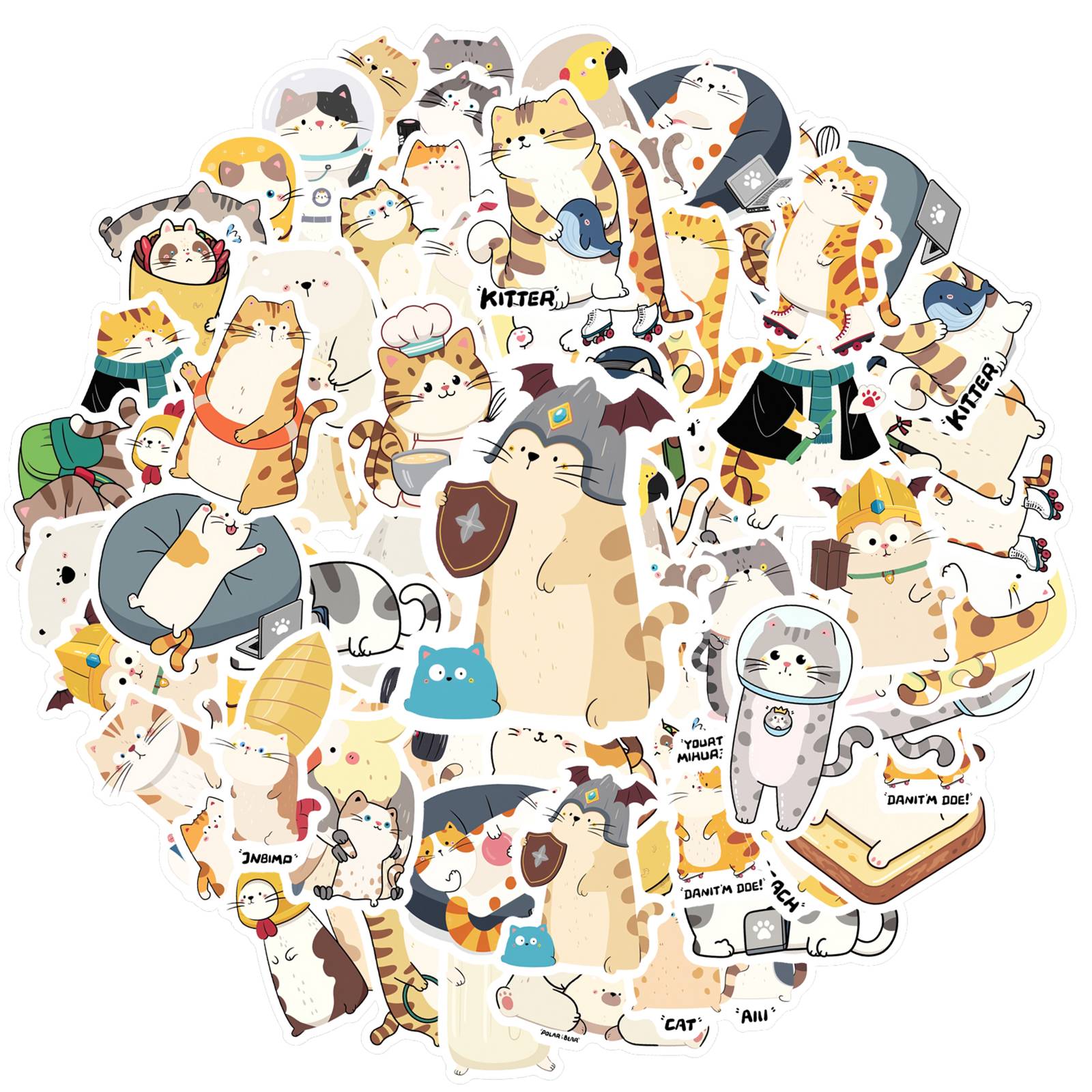 

35pcs-100pcs Playful Humor Stickers Whimsical Daily Life Stickers Stickers For DIY Phone Laptop Scrapbook Bike