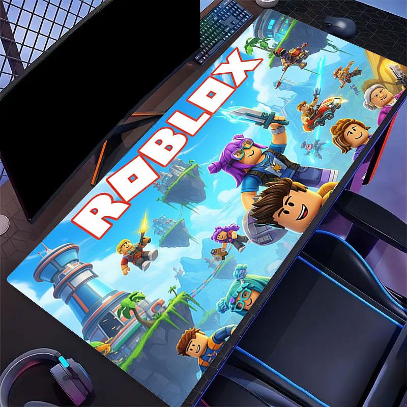Roblox Mouse Pad, Large Gaming Desk Mat, Non-slip XXL Mousepad for Laptop & Tablet, Mini PC Playmat with Stitched Edges