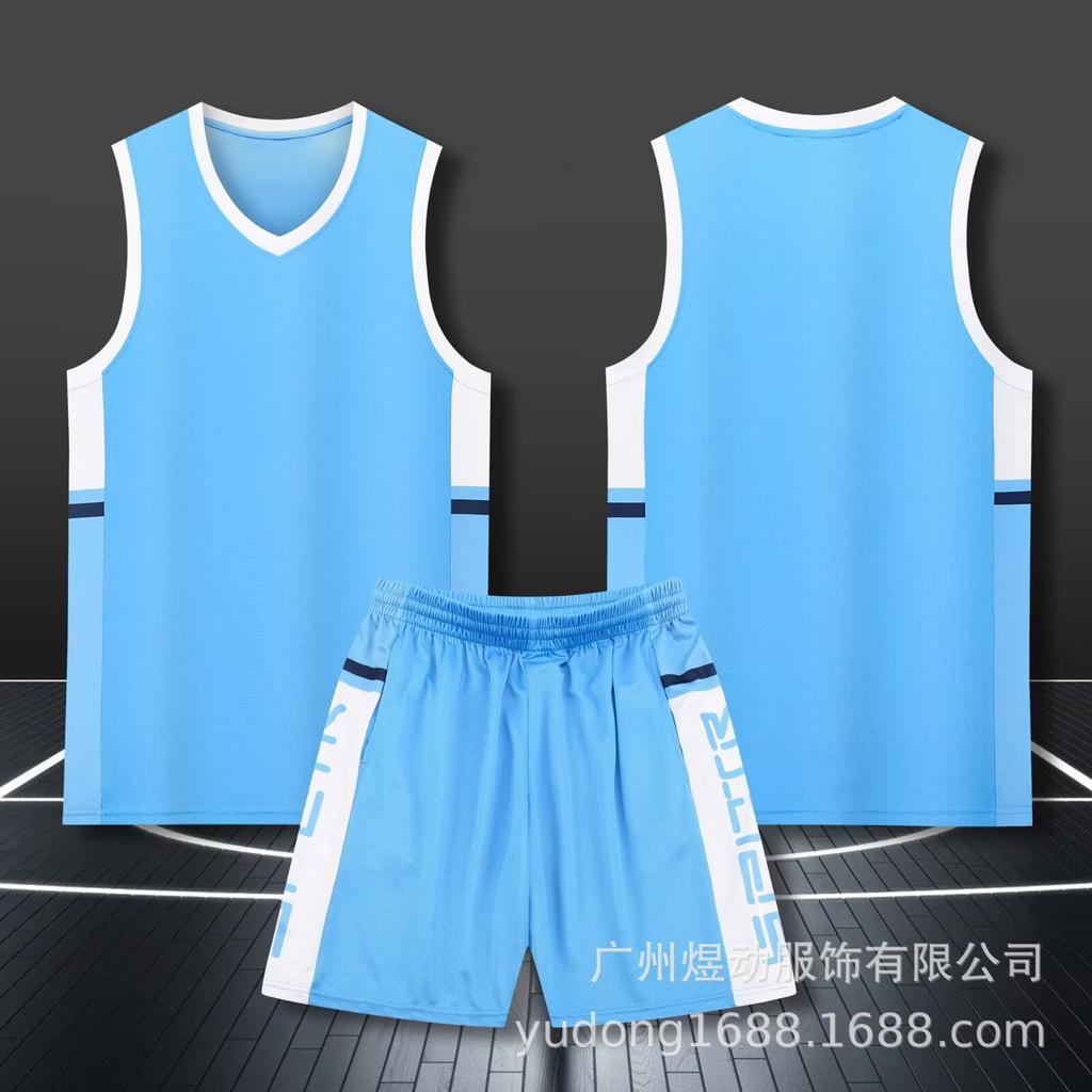 Wholesale Basketball Jersey Set Customized Children's Adult Jersey Student Sweat-absorbing Breathable Training Vest Quick-drying Basketball Jersey
