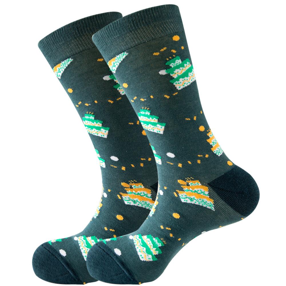 AB New Fashion Socks for Men and Women Colorful Cartoon Animal Cotton Sock Hip Hop Funny Plant Mushroom Bird Stocking
