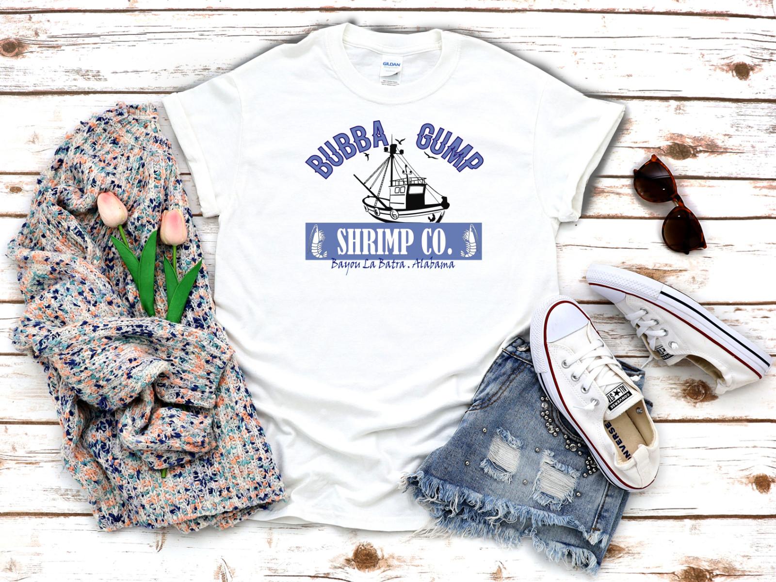 

26 Bubba Gump Fishing Sailing White Women s 3 4 Short Sleeve T-Shirt C044 Unisex T-Shirt XXXXL