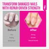 Protein Nail Strengthener for Gel Enthusiasts: Repair Thin Weak Peeling Nails After Acrylics Gel Removal - Nude Nail Hardener and Growth Treatment