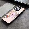 Cute A-Asamimichan Phone Case For IPhone 17 Air 16 E Pro Max 15 14 13 Mini 12 Pro 11 Max Plus Black Glass Cover