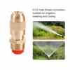2PCS Brass Misting Nozzle Adjustable Irrigation Nozzle Garden Sprinkler Nozzle  Patio Cooling