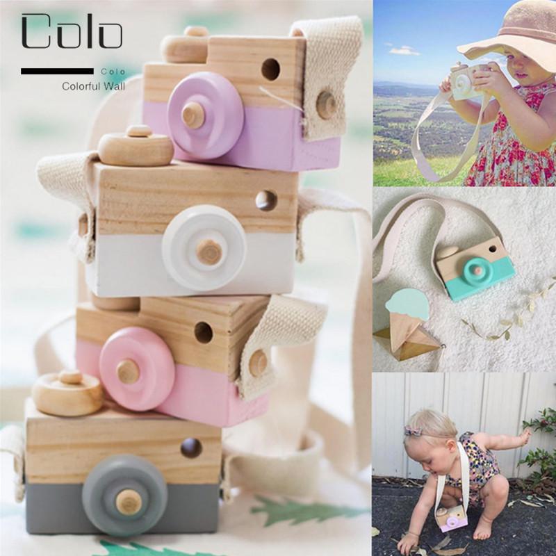 wooden camera baby toy
