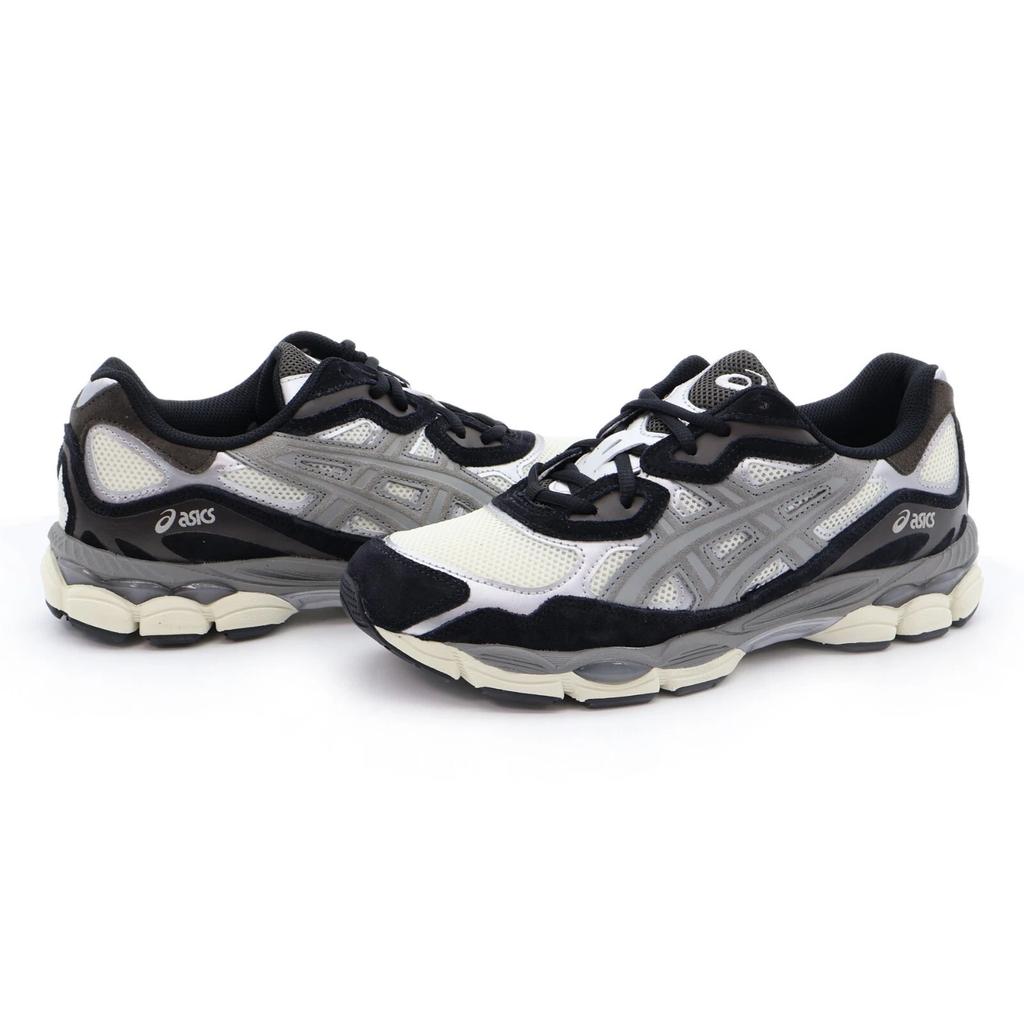 1201A789-750 Asics Gel-NYC Marfim Argila Cinza Branco Bege Preto Cinza Escuro (Masculino)