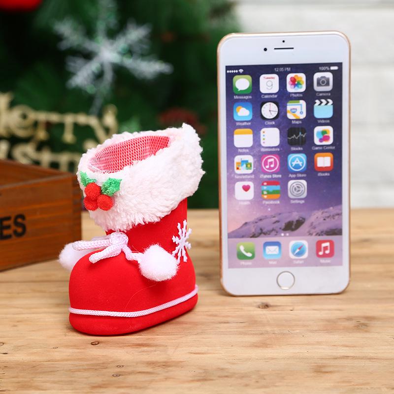Creative Christmas Stocking Candy Boot Gift Bag - Small Ornament & Decoration