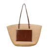 New High-end Straw Bag Woven Bag Large-capacity Shoulder Tote Bag Women's Seaside Vacation Beach Bag
