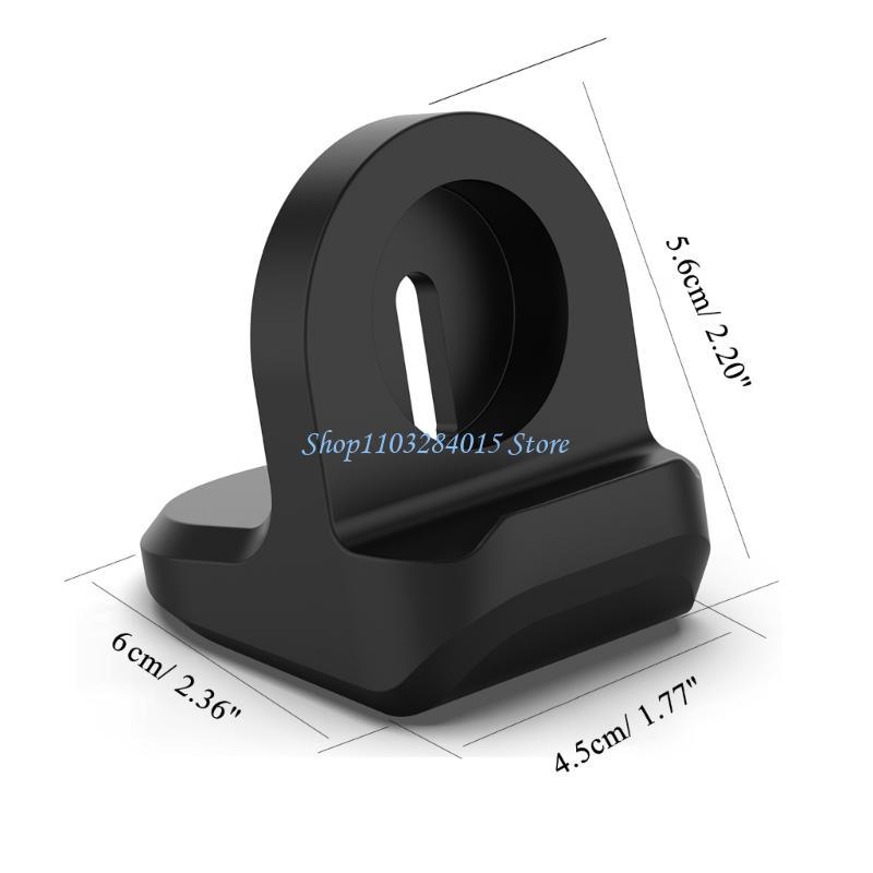 R6FF Silicone Base Stand Non-slip for Watch Series 87654321SE, SE2 Watch-ultra Desktop Charging Holder Accessory