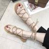 Fashion Woman Shoes No Heel Strappy Roman Style Beach Sandals for Women Pvc Footwear High Quality Anti Slip Hot Sales On Sale Original