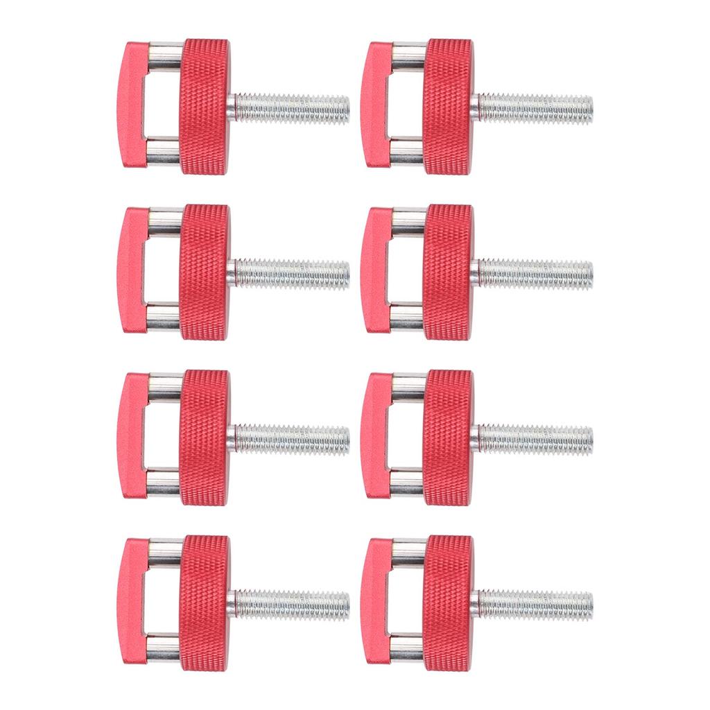 Quick Relse Thumb Screw Aluminium Alloy Red Hard Top Quick Removal Fastener Thumb Screws with Integrated D