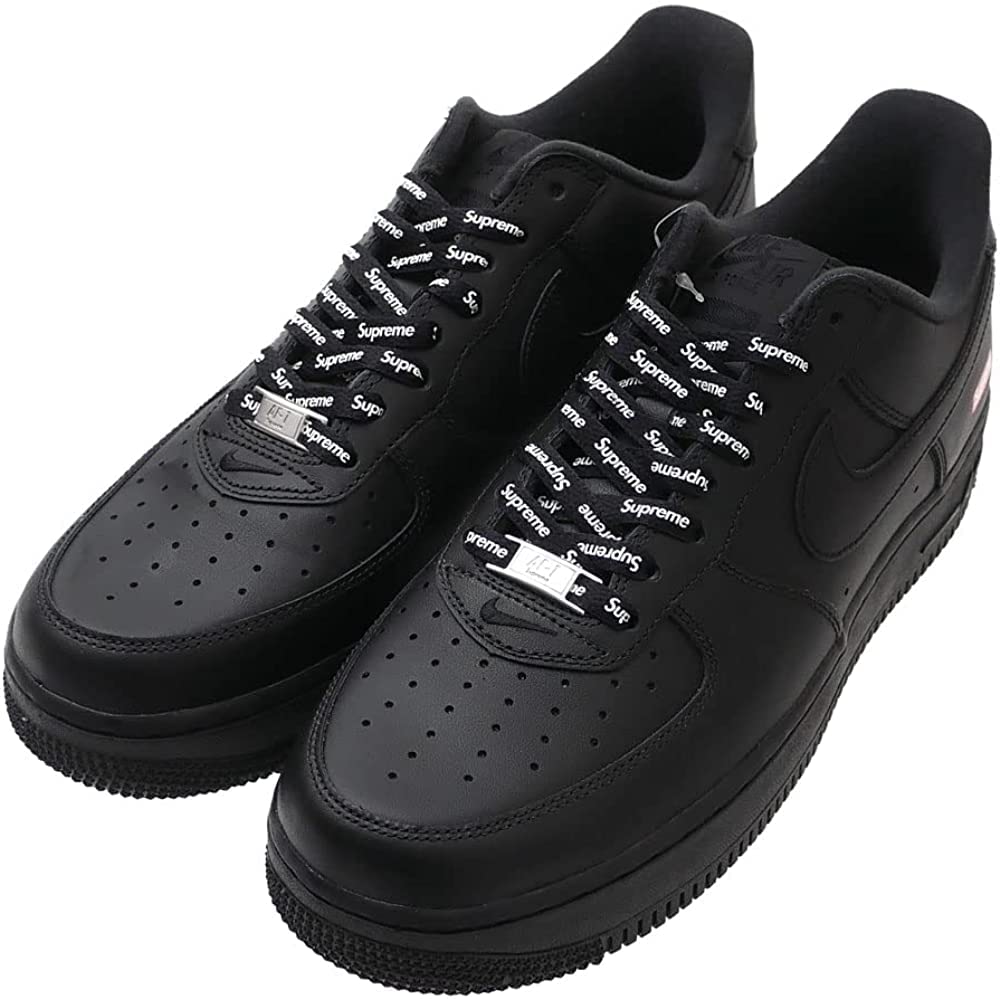 Nike Air Force 1 Low Supreme Mini Cu9225 Box Size 12 Men's Logo, Black,