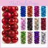 Christmas Tree Ornaments Bundle With Multicolor Plastic Balls For Holiday Celebration