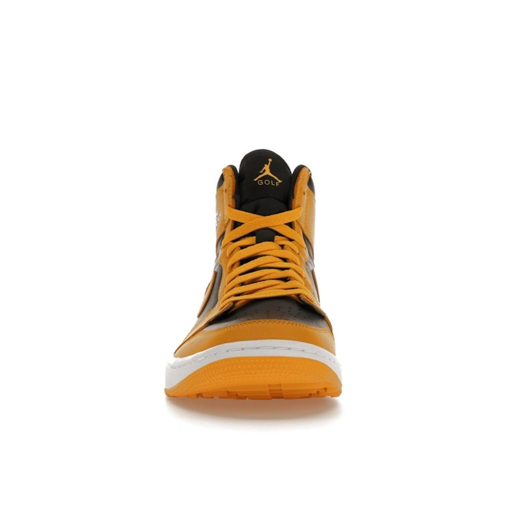 Air Jordan 1 High Golf Pollen Unisex Sneakers Yellow Black White DQ0660-700
