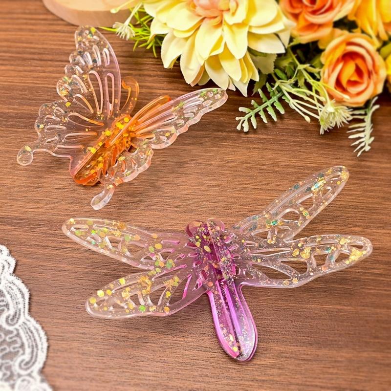Food Grade Silicones Craft Mold With Butterfly Dragonflies Snowflake For Handmade Decorative Art Project And Gift Making