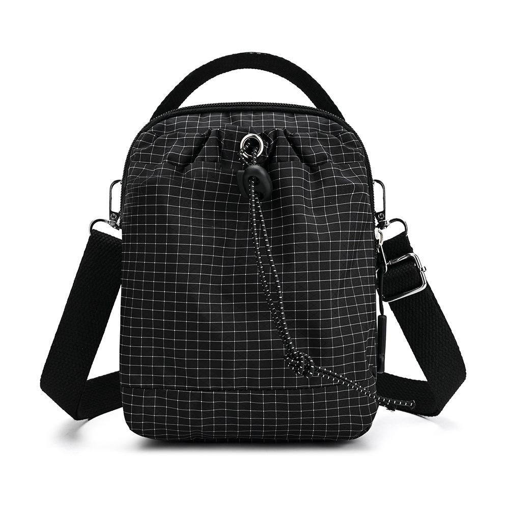 

Leisure Water Cup Bag, Portable Single-shoulder Bag, Fashionable Mobile Phone and Small Change Cross-body Bag чорний/білий