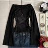 2KWEIRD 90s Long-sleeve Tees E-Girl Clothes Aesthetic Streetwear Long-sleeve T-shirts Harajuku Punk Letter Pattern Sexy Long-sleeve Tops