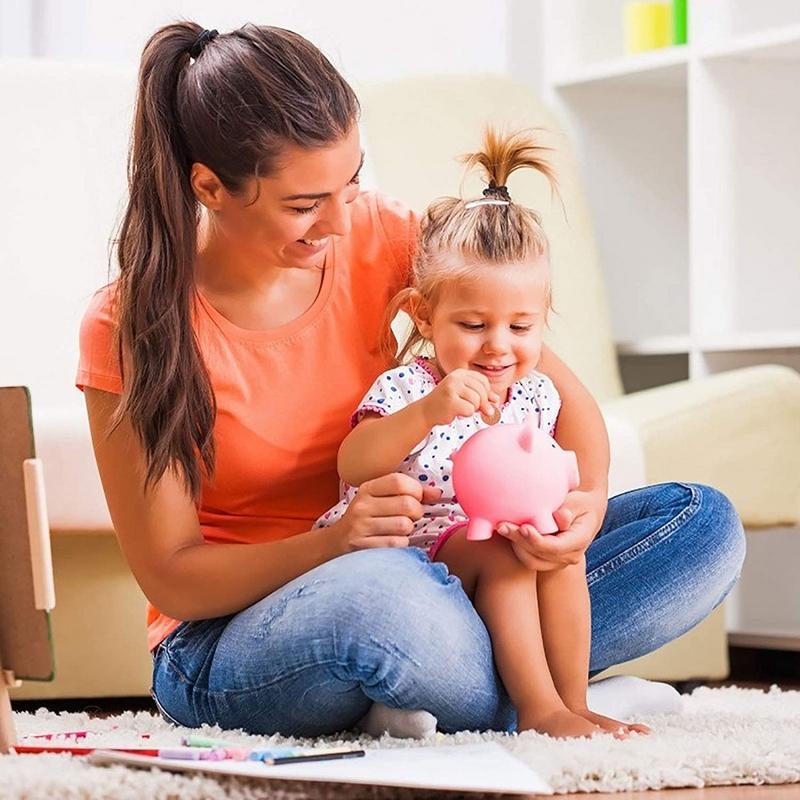 Cute Piggy Bank Coin Bank For Girls And Boys Medium Size Cute Piggy Banks For Coin Storage Organizer For Birthday Gifts