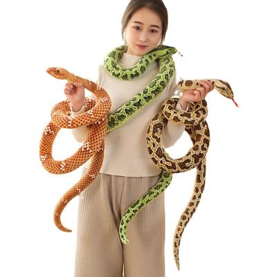 Simuliertes Schlangen-Stofftier Python Kobra Puppe Stoffpuppe Gewickelte Schlange Geburtstagsfeier Dekoration Halloween Dekoration Stofftier
