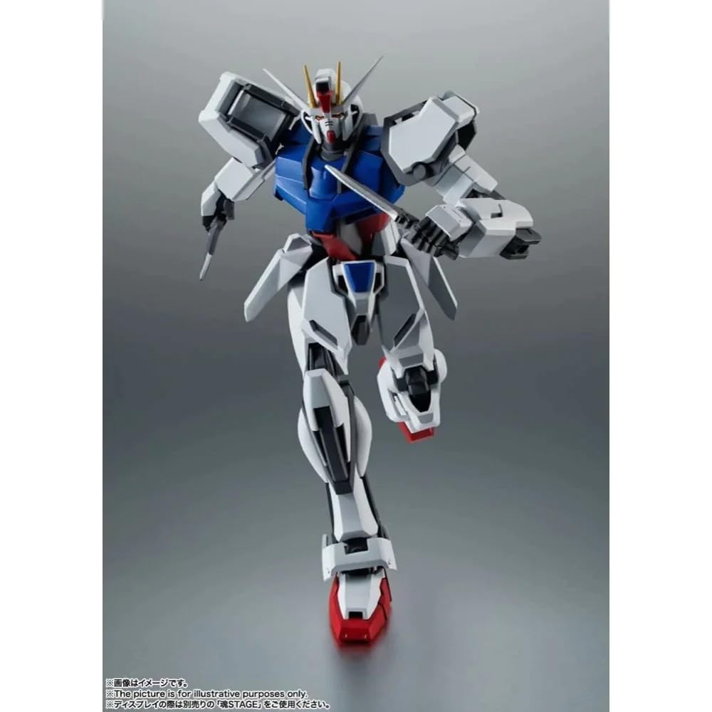 TAMASHII NATIONS Robot Spirits GAT-X105 Strike Gundam A.N.I.M.E. 125mm PVC ABS Painted Action Figure