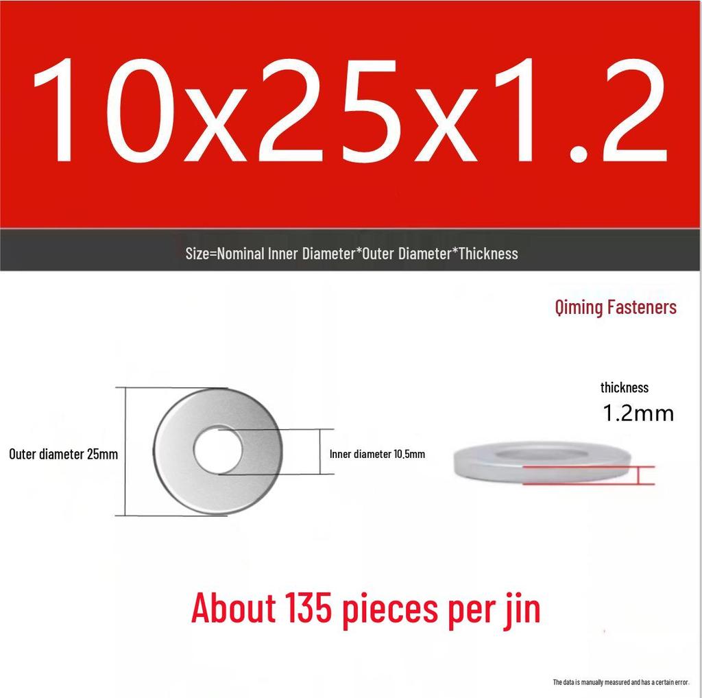 4.8 Grade Galvanized Iron Flat Washer M3-M40 Oversized Metal Screw Gasket Washer