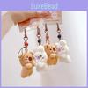 Rabbit Bear Plush Animal Keychain Set With Soft Fur For Kids And Collectors