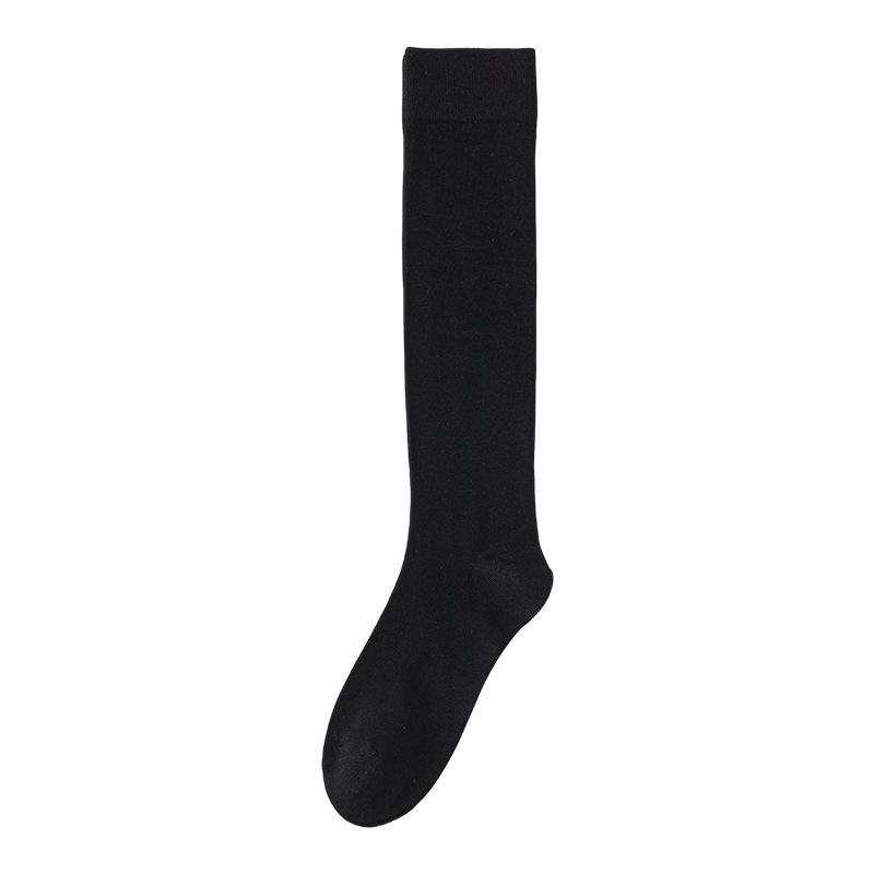 

Spring and Summer Women s Silk Thin Leg Socks Long Tube Layered Stockings Solid Color Beautiful Legs Socks Summer 1 pair чёрный