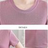 Women's Knit Top Two-Piece Set for Spring Women's Printed Knit Cardigan Round Neck Knit Short Sleeve T-Shirt Two-Piece Set Outdoor Wear
