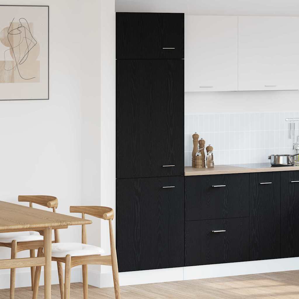 Lyon Hanging Cabinet Black Oak Effect 60 x 31 x 207 cm