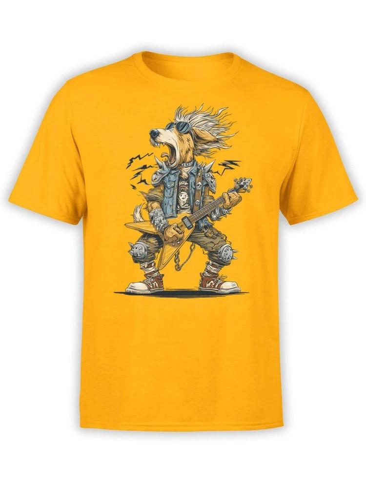 Fantucci Bark N Roll TShirt Funny Dog Rocker Tee Unisex S