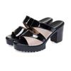 Large Size Cool Slippers Female Summer Fish Mouth Shoes Slippers Thick High Heels Waterproof Casual Sandals