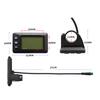 Display LCD per E-Bike 24V 36V 48V con Cavo Impermeabile e Metriche Chiare