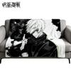 Jujutsu Kaisen Super Soft Flannel Blanket Gojo Satoru Anime Peripherals Suitable for Sofa Office Thin Air Conditioning Blanket