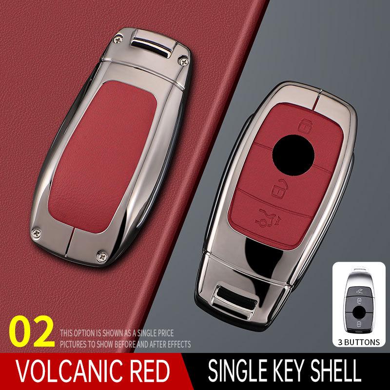 High-Grade Key Case for E300L, GLB220, C260L, GLE350, A200L Models - Male Shell Buckle Bag