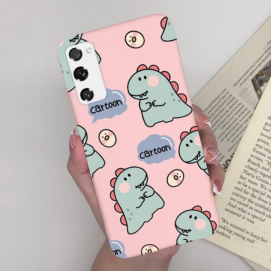 Case for Fundas Samsung Galaxy S20 FE S 20 FE S20FE Case Samsung S20 FE Phone Silicone Flower Cute Soft Back Cover Cases Bumper