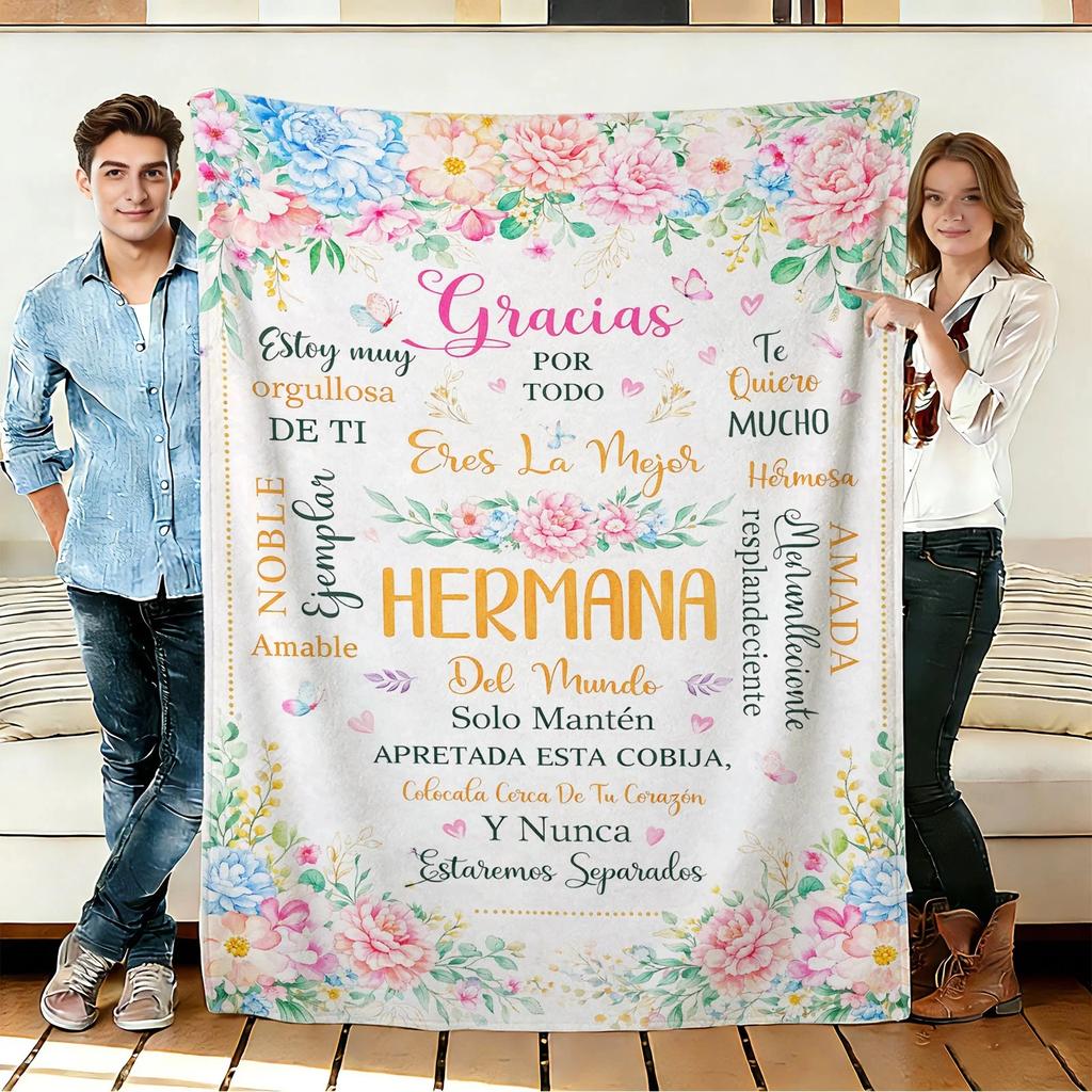 Regalo para Hermana de Cumplea??os, Gifts for Sisters in Spanish, Flannel Blanket