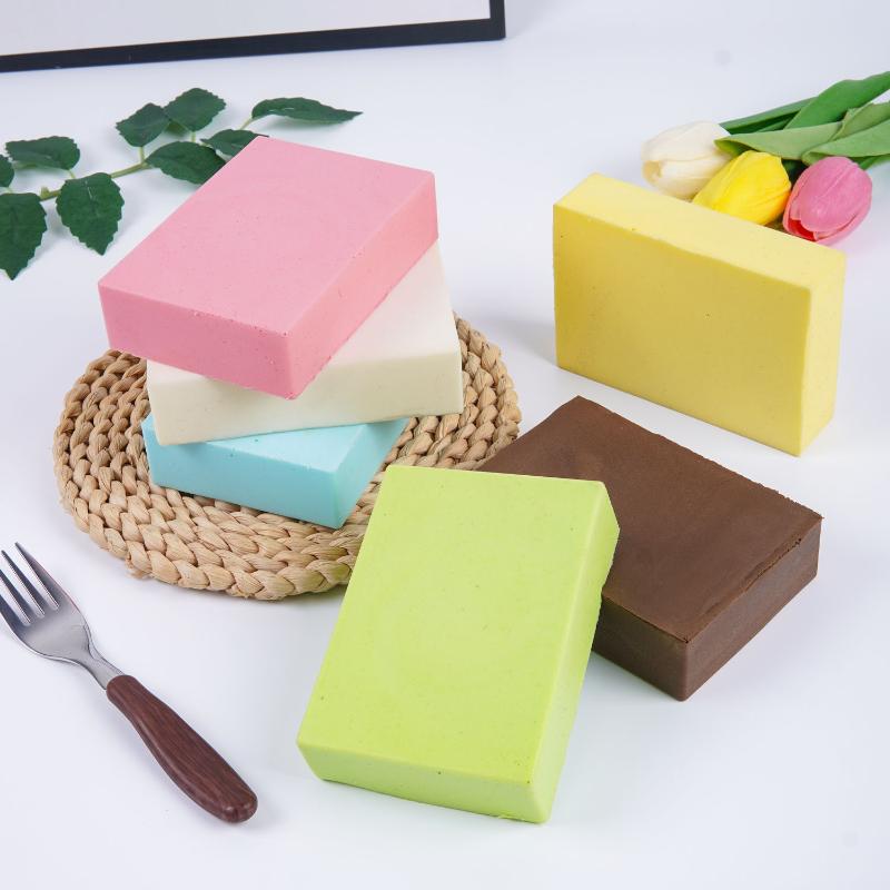 Käseförmige Squishy Fidget Spielzeuge Weich Langsamer Rückprall Helle Farben Zur Stressbewältigung Kinder Spiel Büro Zuhause Tägliche Nutzung