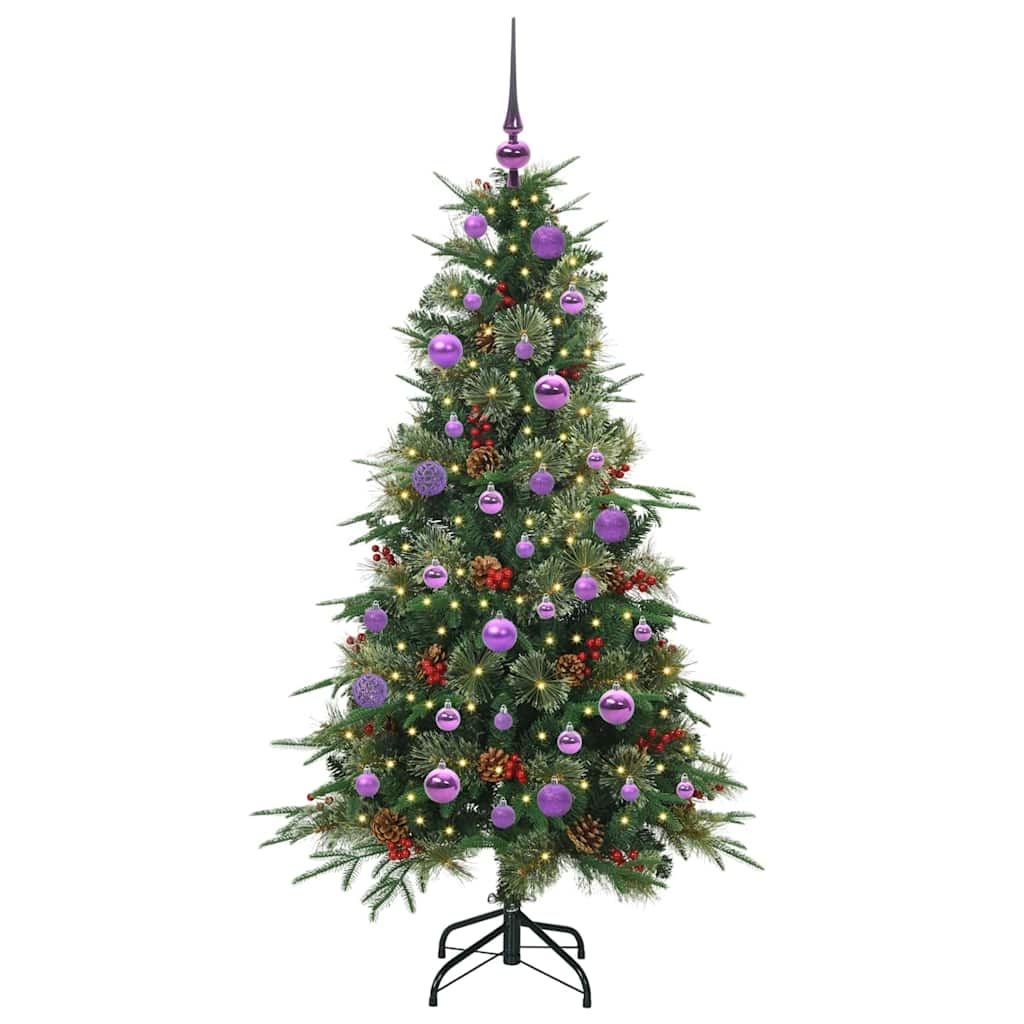 Artificial Foldable Christmas Tree Green 150 Cm PE and PVC