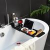 Bathroom Portable Tools Bathtub Shelf Extendable Bathtub Tray Shower Caddy Bamboo Bath Tub Rack Towel Holder Storage Organizer
