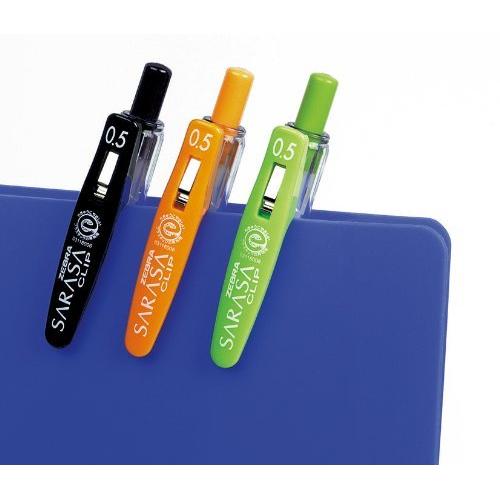 Zebra Sarasa Clip 0.5mm Red Gel Ballpoint Pen, Pack of 5 Smooth Writing, Quick-Drying Ink