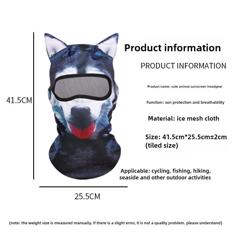 Funny Beanies Hats 3D Cat Animal Ski Balaclava for Men Women Ski Mask Caps with Ears Music Festivals Raves Ski Halloween Gifts