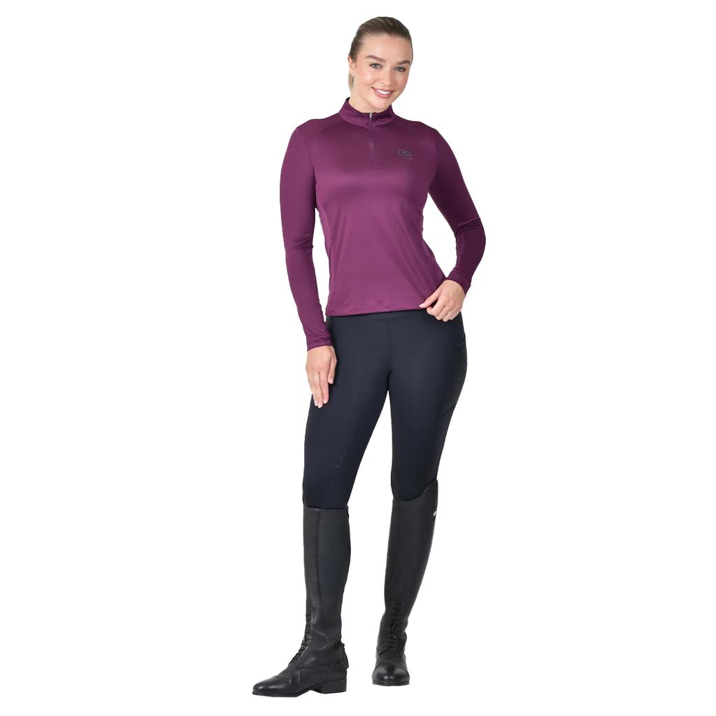 DUBLIN Womens/Ladies Breathable Long-Sleeved Riding Top
