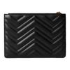 Gucci GG Marmont Small Leather Clutch With Light Gold Hardware Women Clutch Black 813349-DTDHD-1000